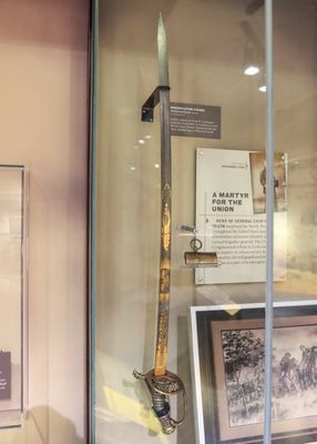 Presentation sword owned by General Lyon in Wilsons Creek NB