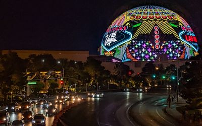 Welcome to Las Vegas display at The Sphere in Las Vegas 