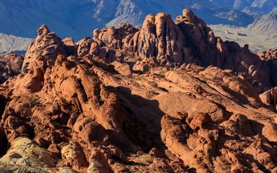 Sandstone formation along the Fire Canyon Road in Valley of Fire SP