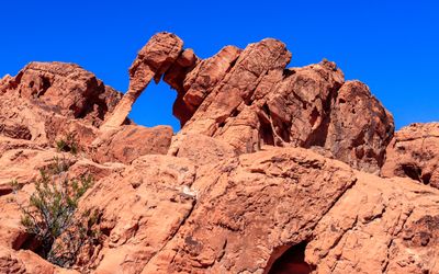 Elephant Rock along the Valley of Fire Road near the East Entrance in Valley of Fire SP