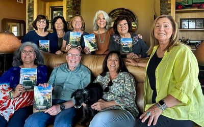 ‘Meet the Author’ Tucson Book Club Event with Hosts Josie and Katheryn, Carla, Elvia, Debbie Veronica Grace and Delma