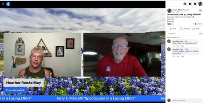 Interviewed by author/singer/musician Heather Renee May on her ‘Texas Book Talk’ Facebook Live show