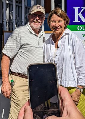 With Minnesota US Senator Amy Klobuchar at the Minnesota State Fair, Saint Paul