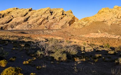 I-70 passes through the Water Pocket Fold north of Capitol Reef National Park in Utah