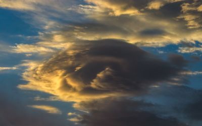 Cloud to the west at sunset, June 29, 2020 8:30 p.m.