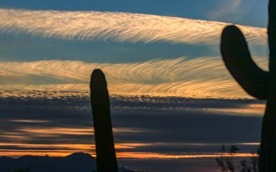 Clouds after sunset, January 31, 2021 7:12 p.m.
