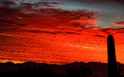 Sunset closeup, December 31, 2017 6:47 p.m.