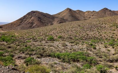 Hills along Texas Highway 375 in Castner Range NM