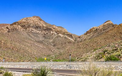 Desert mountains in Castner Range NM