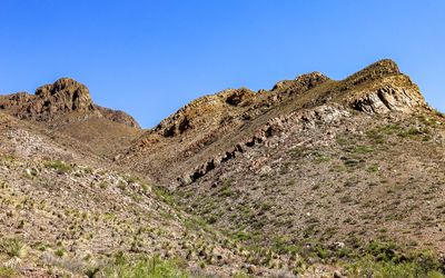 Rock layers in Castner Range NM