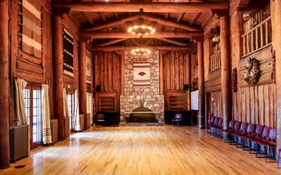 Ballroom of the Fuller Lodge in Manhattan Project NHP