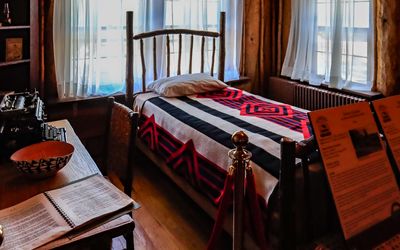 Guest room 234 at the Fuller Lodge in Manhattan Project NHP