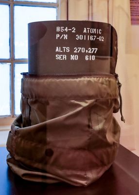 B54 Special Atomic Demolition Munition replica in Manhattan Project NHP