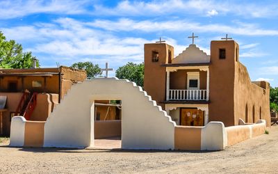 The new San Geronimo Church (1850) in Taos Pueblo
