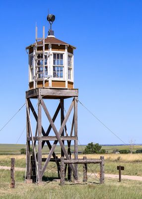 One of eight Guard Towers along the perimeter of the camp in Amache NHS