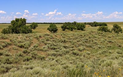 Indian Village Site as seen from Monument Hill in Sand Creek Massacre NHS