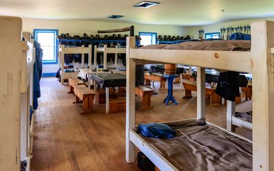 Enlisted soldier barracks accommodations in Fort Larned NHS