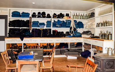 Soldier supplies in the Quartermaster storehouse in Fort Larned NHS