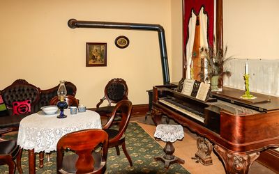 Captain Parker’s parlor in Fort Larned NHS
