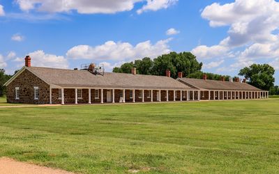 Enlisted soldier barracks in Fort Larned NHS