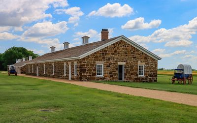 Quartermaster storehouse and commissary in Fort Larned NHS