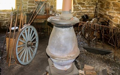 Repair shop and blacksmith area in Fort Larned NHS