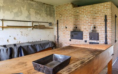 Bakery ovens in the commissary in Fort Larned NHS