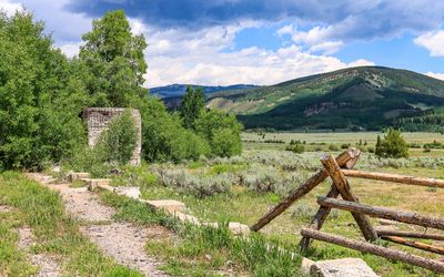 Ruins of the camp Division Headquarters in Camp Hale NM