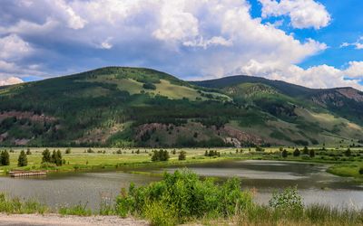 Camp Hale Pond along US 24 in Camp Hale NM