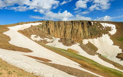 The Lava Cliffs near the highest point on the road (12,183 ft) in Rocky Mountain NP