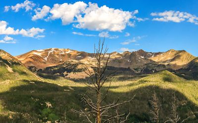 Mount Cumulus (12,725 ft) in the Never Summer Mountains in Rocky Mountain NP