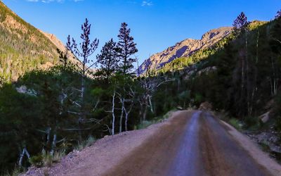 The Old Fall River Road in Rocky Mountain NP