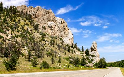 US 212, entering Custer National Forest west of Red Lodge Montana along the Beartooth Highway 
