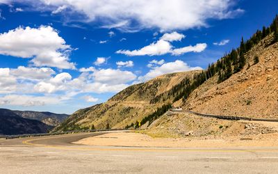 Beginning the assent into the Rocky Mountains along the Beartooth Highway