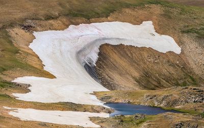 A small snowmelt pond along the Beartooth Highway