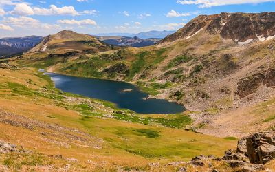 Gardner Lake from the Beartooth Pass Vista along the Beartooth Highway