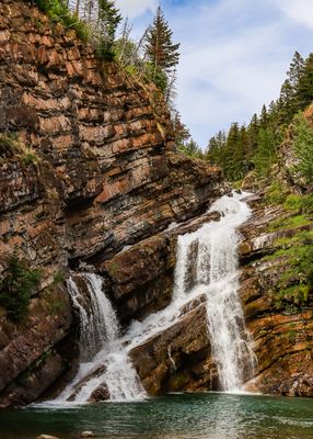 Cameron Falls in Waterton Lakes NP