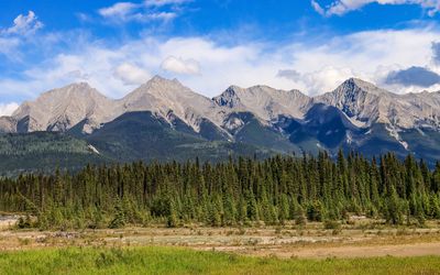 High Mountain range in Kootenay NP