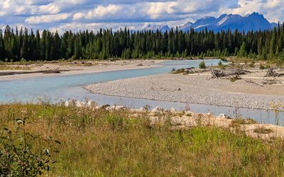 The winding Kootenay River in Kootenay NP