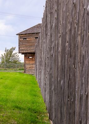 Corner blockhouse in Fort Macleod