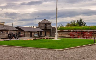 Fort courtyard in Fort Macleod