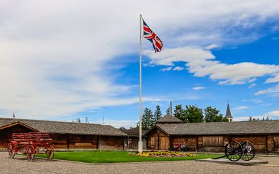 Courtyard in Fort Macleod
