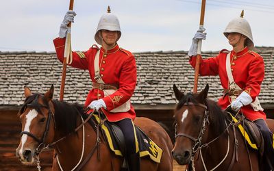 NWMP members in Fort Macleod