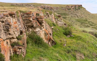 Head-Smashed-In and Calderwood Buffalo Jump kill sites in Buffalo Jump WHS