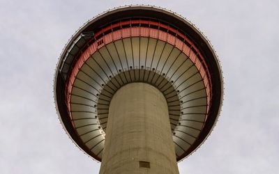 Closeup of the Calgary Tower in Calgary 