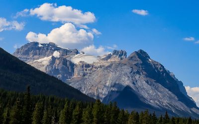 Glaciers as seen from Kicking Horse Pass in Yoho NP