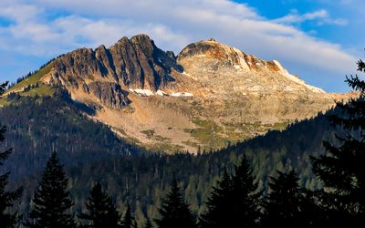 Mountain peaks in Mt Revelstoke NP