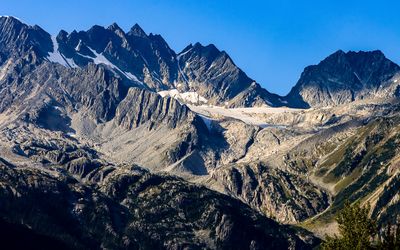 Rogers Peak and Swiss Glacier in Glacier NP