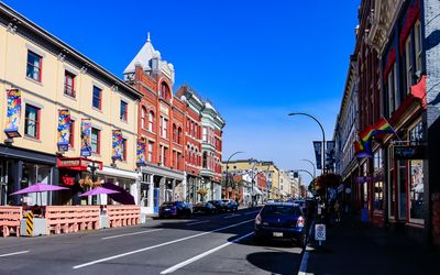 Pandora Avenue, home to Market Square in Victoria BC
