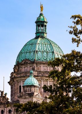 Primary dome of the Provincial Capital building in Victoria BC